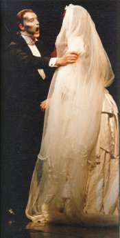 The Phantom sings to Christine
